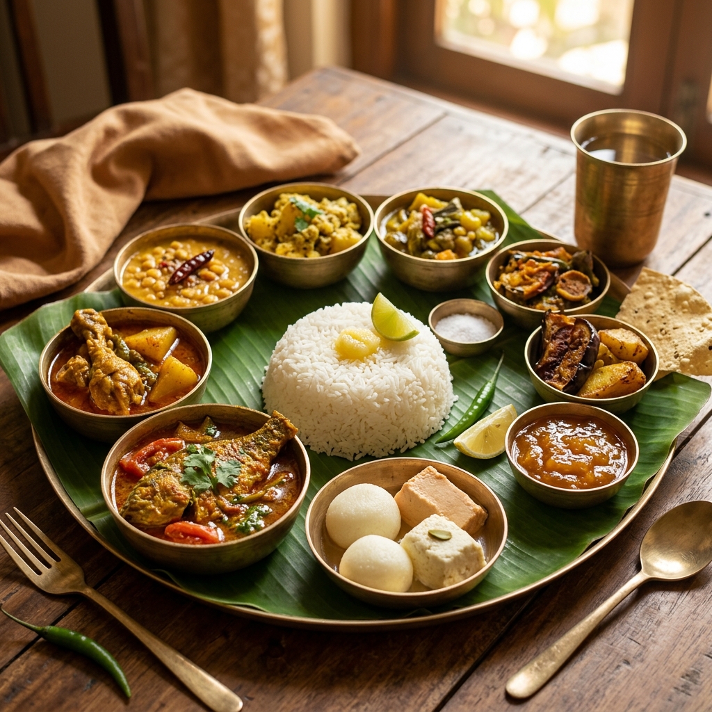 Traditional Bengali Thali